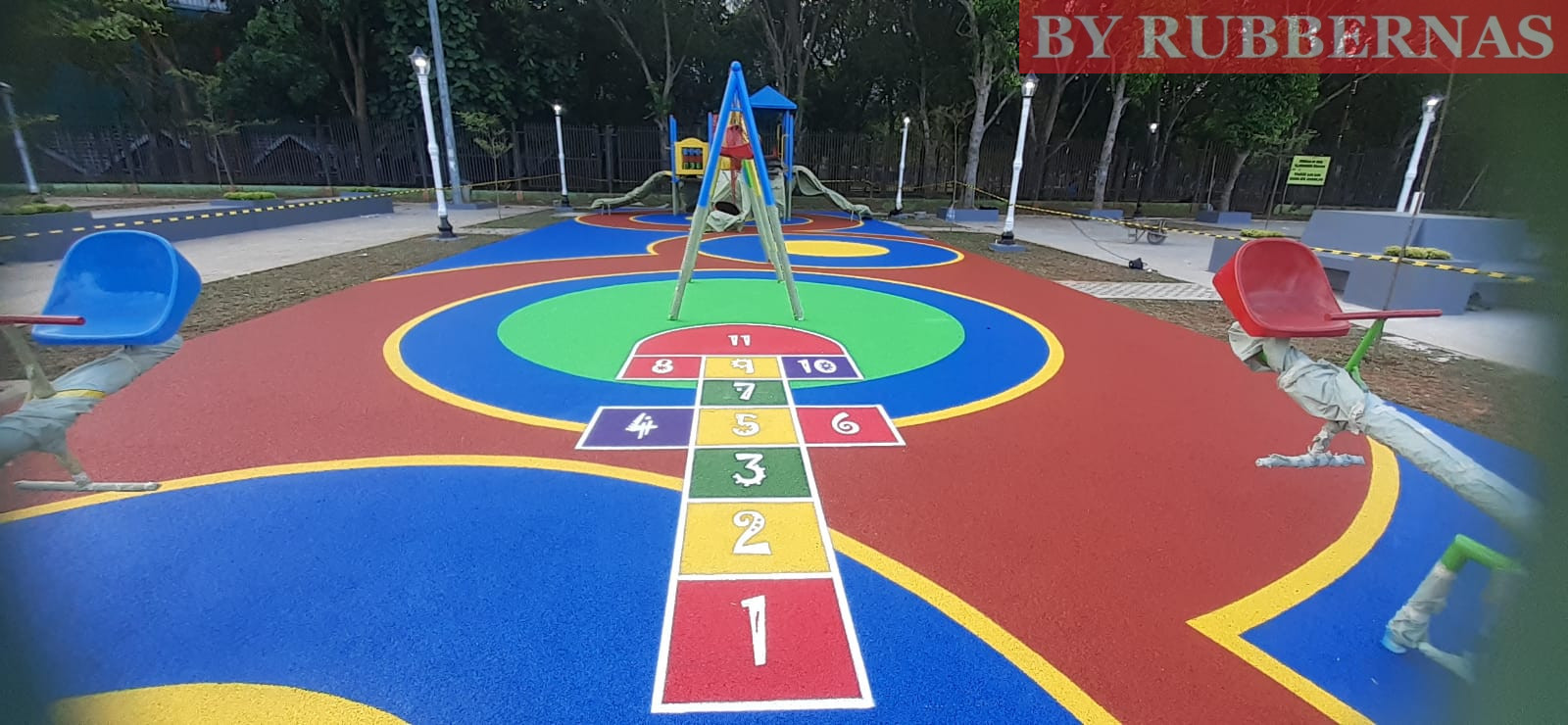 rubber flooring playground outdoor